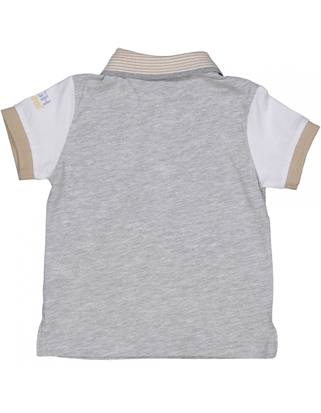 Μπλουζάκι polo για αγόρι γκρι, Regular Fit, 95% βαμβάκι, 5% βισκόζη. Μπλουζάκι polo για αγόρι γκρι, Regular Fit, 95% βαμβάκι, 5% βισκόζη.