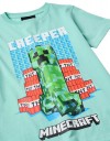Παιδικό  βεραμάν Μπλουζάκι Minecraft Creeper Zippy 100% Βαμβάκι -Slim Fit.