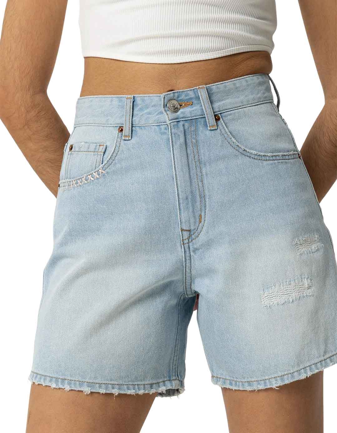 Mom Fit τζιν σορτς για κορίτσια με σκισίματα 100%cotton,μπλε. Mom Fit τζιν σορτς για κορίτσια με σκισίματα 100%cotton,μπλε.