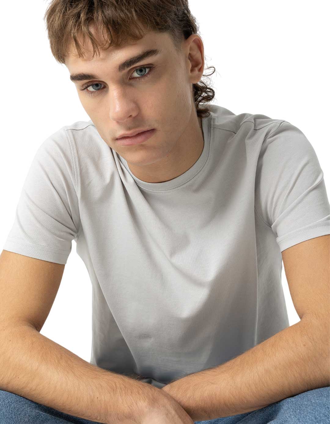 Βαμβακερό T-shirt TIFFOSI για παιδιά-Εφήβους (10-18 Ετών)στο χρώμα του πάγου - Μοντέρνο & Άνετο.Regular Fit,100% βαμβάκι.