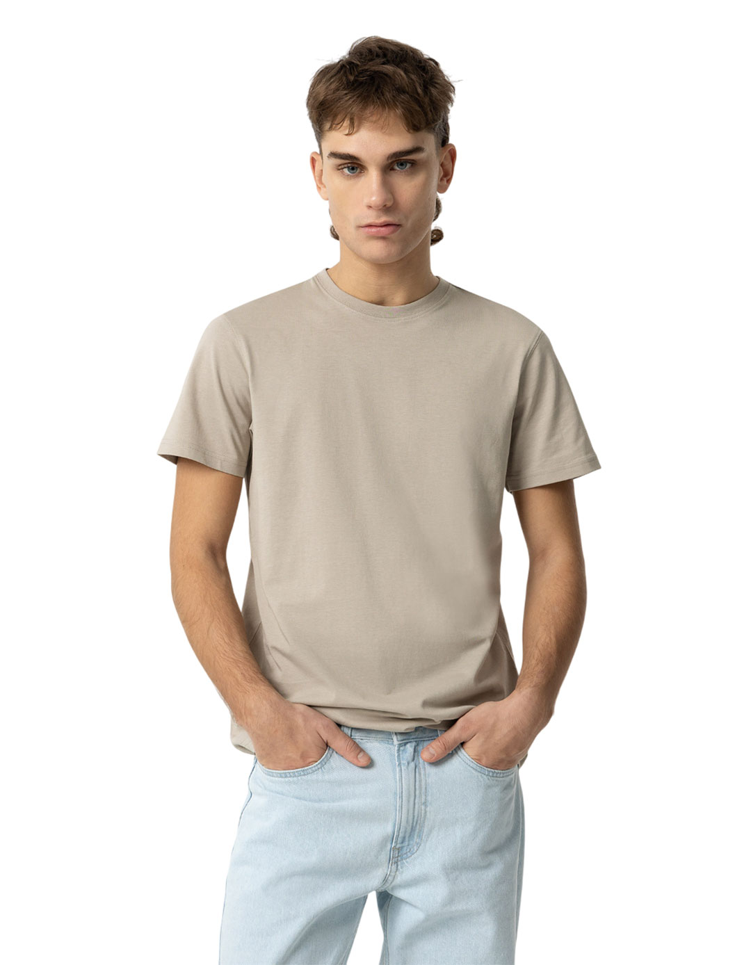 Βαμβακερό μπεζ  T-shirt TIFFOSI για παιδιά-Εφήβους (10-18 Ετών) - Μοντέρνο & Άνετο.Regular Fit,100% βαμβάκι.