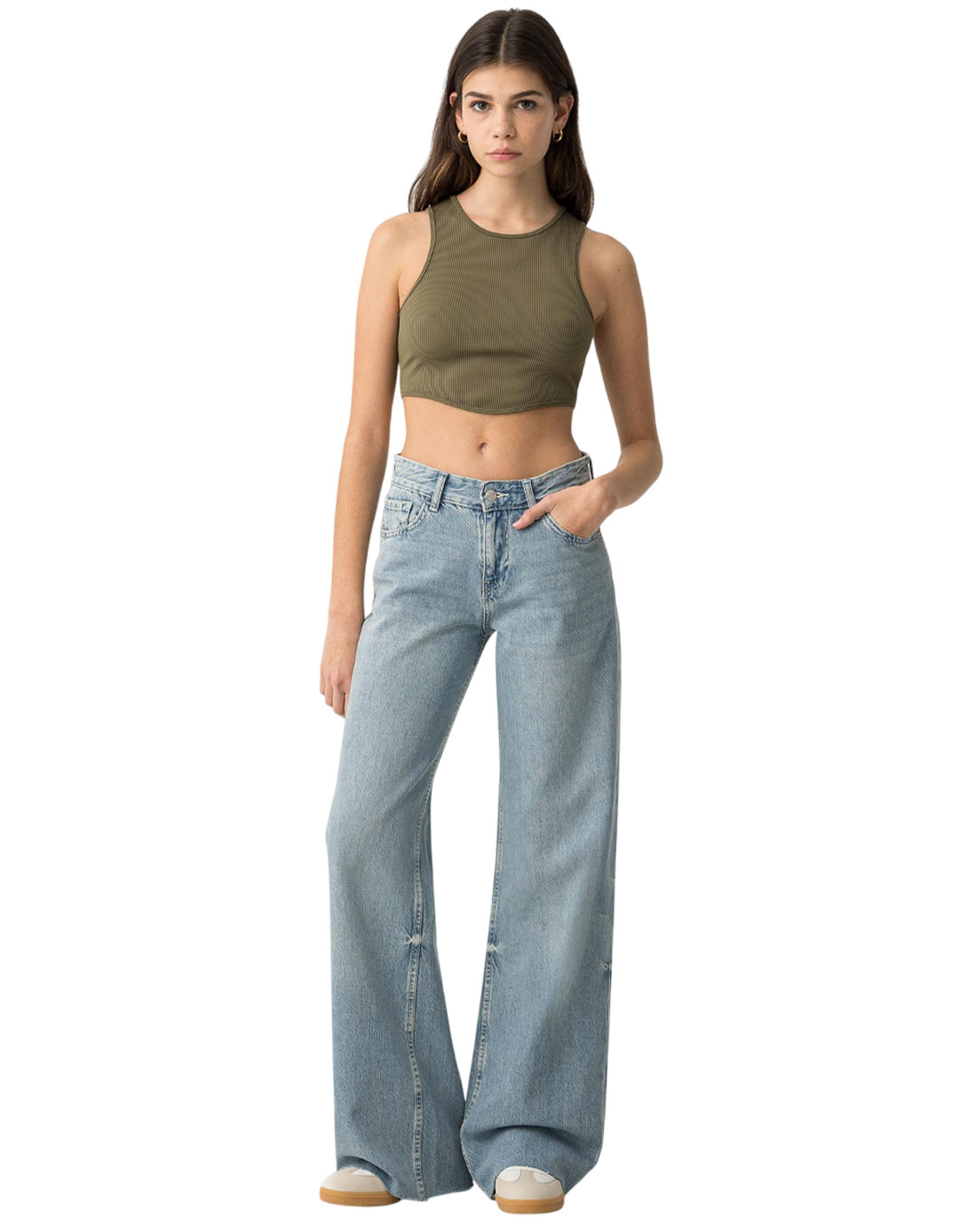 Tiffosi Wide Leg Παιδικό Τζιν μπλε– 100% Βαμβακερό, Άνετη Γραμμή.