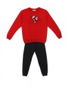 Σετ παιδικής εποχιακής φόρμας κόκκινο-μαύρο 100% βαμβάκι,Regular Fit
