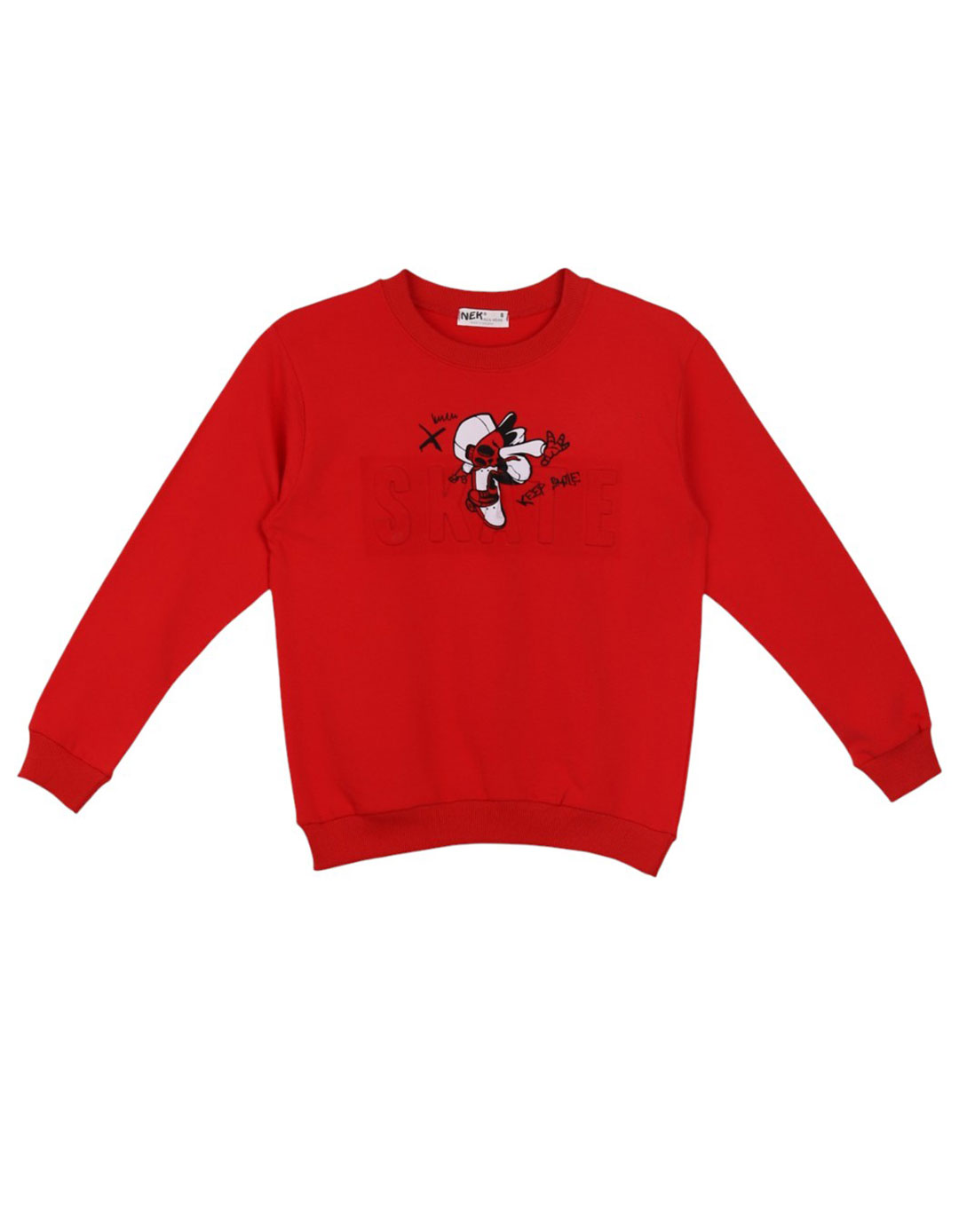 Σετ παιδικής εποχιακής φόρμας κόκκινο-μαύρο 100% βαμβάκι,Regular Fit