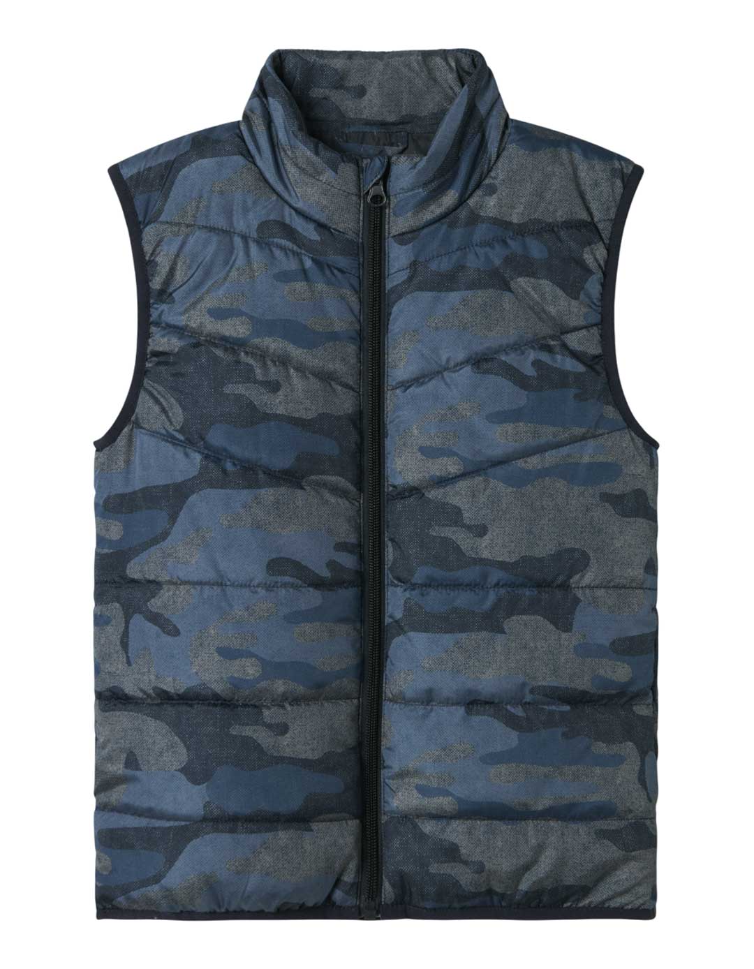 Παιδικό Αμάνικο Μπουφάν Καμουφλάζ ,μπλε – Οικολογικό, Ελαφρύ & Στυλάτο,Regular Fit,100% ανακυκλωμένο πολυεστέρα