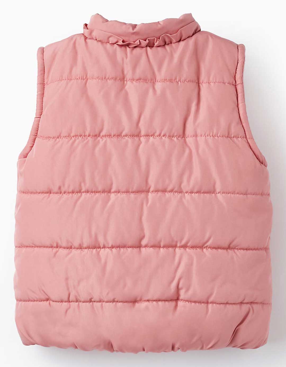 Αμάνικο μπουφάν για κορίτσι, ροζ.