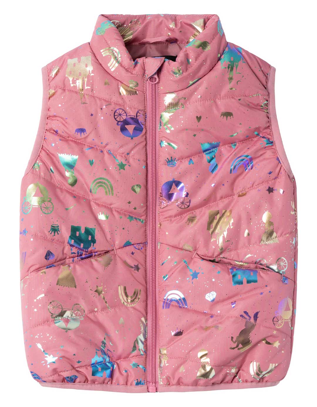 Αμάνικο μπουφάν ροζ για κορίτσι,Regular Fit,100% ανακυκλωμένος πολυεστέρας. Αμάνικο μπουφάν ροζ για κορίτσι,Regular Fit,100% ανακυκλωμένος πολυεστέρας.