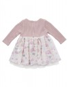 Βρεφικό φόρεμα για κορίτσι ροζ-εκρού, Regular Fit, 60% βαμβάκι, 40% πολυεστέρας. Βρεφικό φόρεμα για κορίτσι ροζ-εκρού, Regular Fit, 60% βαμβάκι, 40% πολυεστέρας.