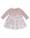 Βρεφικό φόρεμα για κορίτσι ροζ-εκρού, Regular Fit, 60% βαμβάκι, 40% πολυεστέρας. Βρεφικό φόρεμα για κορίτσι ροζ-εκρού, Regular Fit, 60% βαμβάκι, 40% πολυεστέρας.