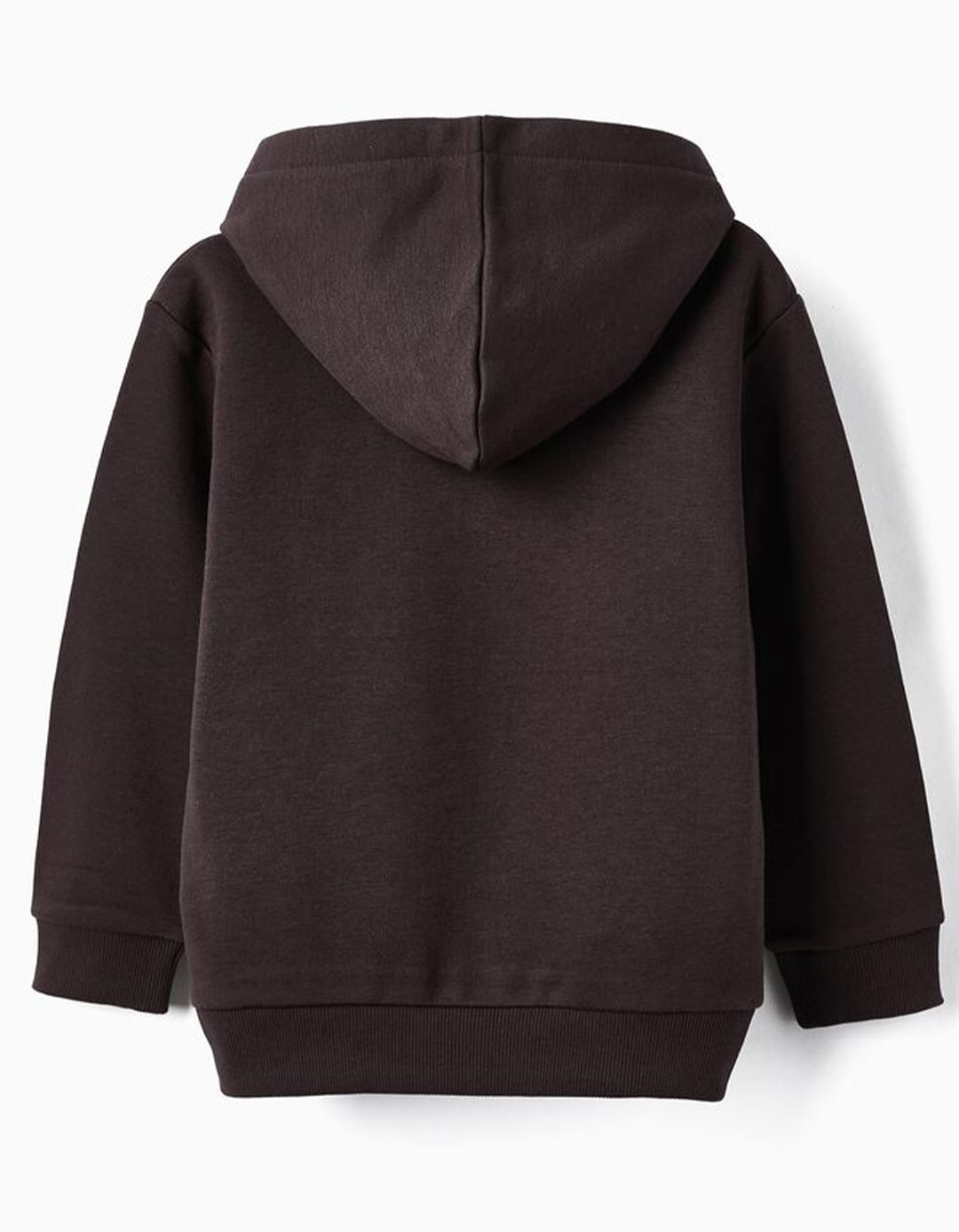 Φούτερ για αγόρι με κουκούλα, γκρι, Slim Fit, 40% βαμβάκι, 60% πολυεστέρας.