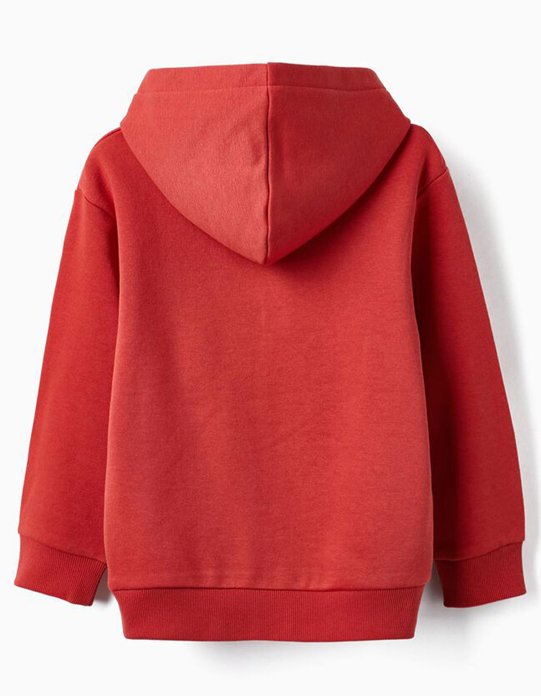 Φούτερ για αγόρι με κουκούλα, κόκκινο, Slim Fit,40% βαμβάκι, 60% πολυεστέρας.