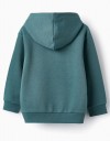 Φούτερ για αγόρι με κουκούλα, πράσινο, Slim Fit, 40% βαμβάκι, 60% πολυεστέρας.