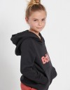 Φούτερ μπλούζα κορίτσι Bdtk μαύρη με κουκούλα