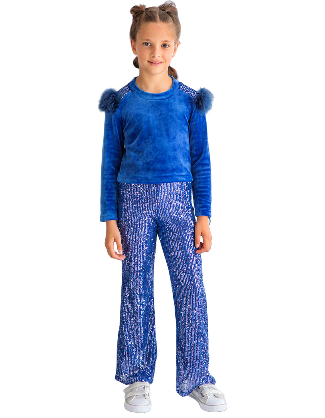 Βελουτέ μπλούζα για κορίτσι, ρουά, Slim Fit, 92%Pes, 8%Sp. Βελουτέ μπλούζα για κορίτσι, ρουά, Slim Fit, 92%Pes, 8%Sp.