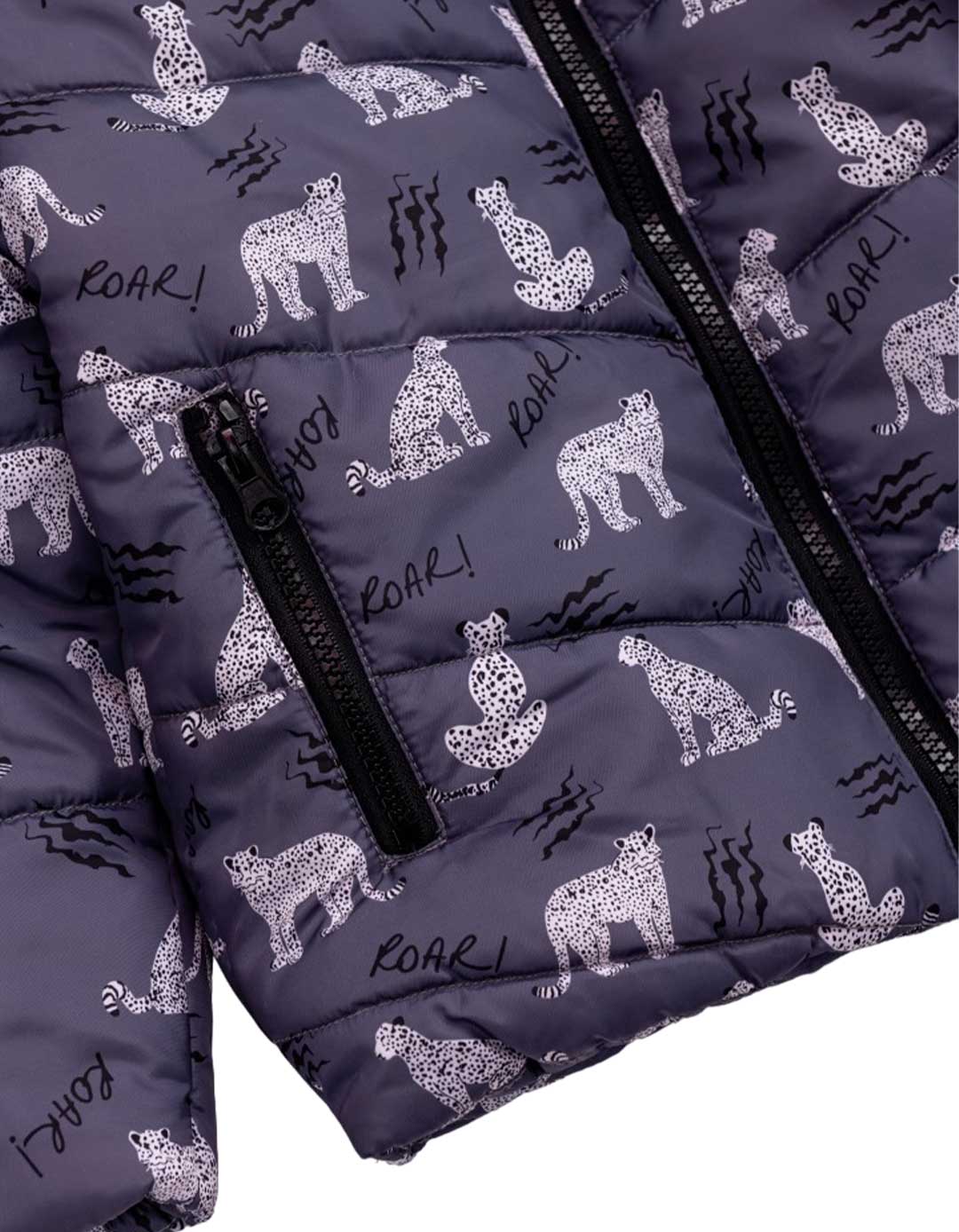 Παιδικό μπουφάν για αγόρι ,γκρι, Regular Fit, 100% πολυεστέρας.