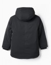 Μπουφάν για αγοράκι με κουκούλα μολυβί, Slim Fit, 100% πολυεστέρας. Μπουφάν για αγοράκι με κουκούλα μολυβί, Slim Fit, 100% πολυεστέρας.