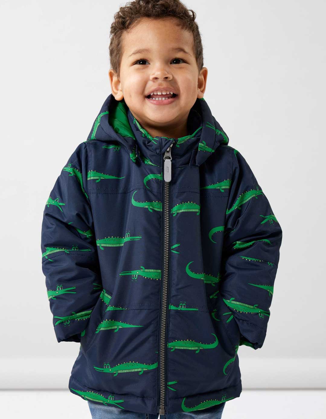 Παιδικό Μπουφάν Name It Μπλε Κροκόδειλος Παιδικό μπουφάν μπλε με σχέδιο κροκόδειλο Name It
