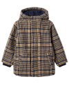 Μπουφάν καρό παρκά για αγόρι με κουκούλα μπεζ -μπλε, Slim Fit, 56% πολυεστέρας, 19% ακρυλικό, 10% βισκόζ, 6% πολυαδιμική. Μπουφάν καρό παρκά για αγόρι με κουκούλα μπεζ -μπλε, Slim Fit, 56% πολυεστέρας, 19% ακρυλικό, 10% βισκόζ, 6% πολυαδιμική.