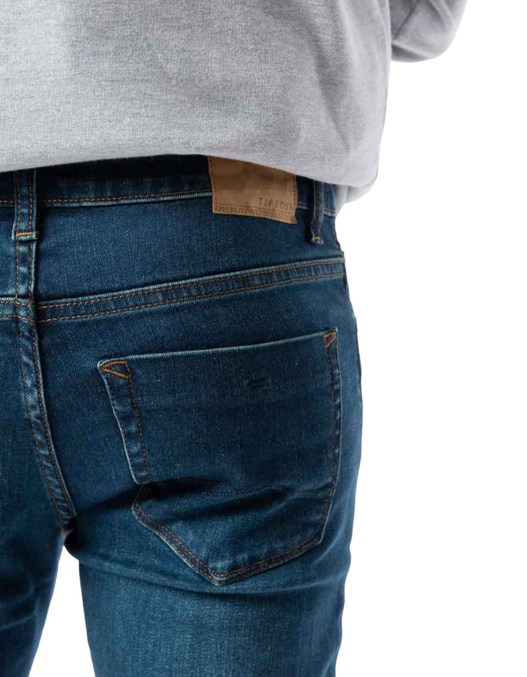 Τζιν Tiffosi αγόρι σκούρο μπλε με σκισίματα Παιδικό τζιν αγόρι σκούρο μπλε με σκισίματα Tiffosi