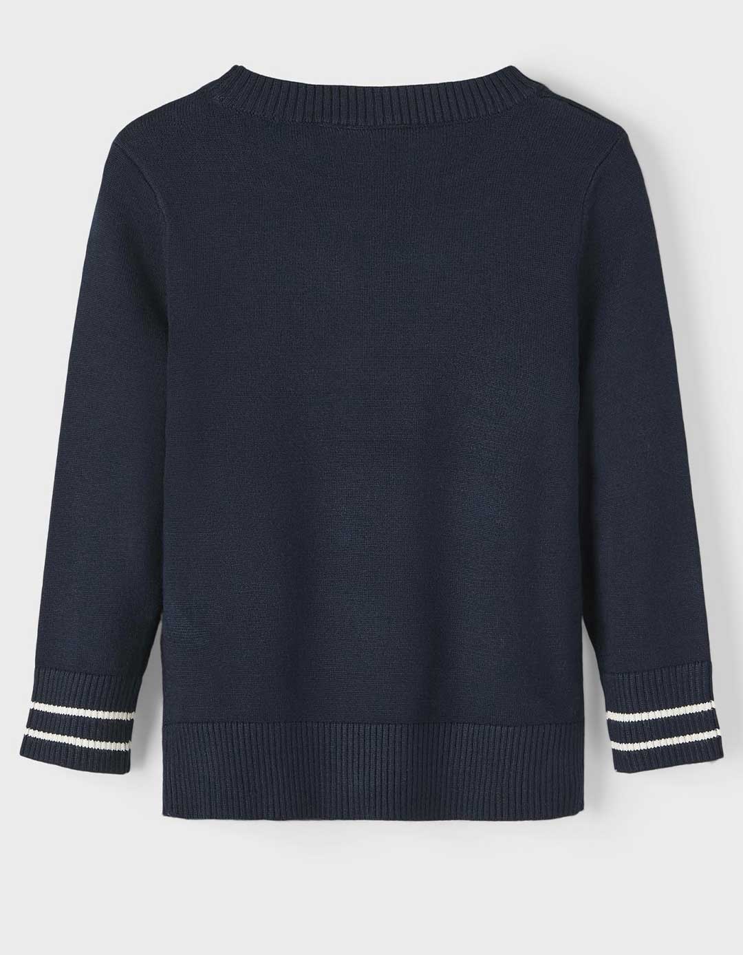 Παιδικό πλεκτό για αγόρι, μπλε, Regular Fit, 70% βισκόζη, 30% νάιλον.