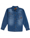 Πουκάμισο τζίν μακρυμάνικο για αγόρι μπλε, Regular Fit, 100% βαμβάκι. Πουκάμισο τζίν μακρυμάνικο για αγόρι μπλε, Regular Fit, 100% βαμβάκι.