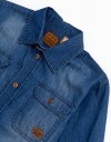 Πουκάμισο τζίν μακρυμάνικο για αγόρι μπλε, Regular Fit, 100% βαμβάκι. Πουκάμισο τζίν μακρυμάνικο για αγόρι μπλε, Regular Fit, 100% βαμβάκι.