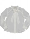 Πουκάμισο σατέν για κορίτσι λευκό, Regular Fit, 100% πολυεστέρας. Πουκάμισο σατέν για κορίτσι λευκό, Regular Fit, 100% πολυεστέρας.