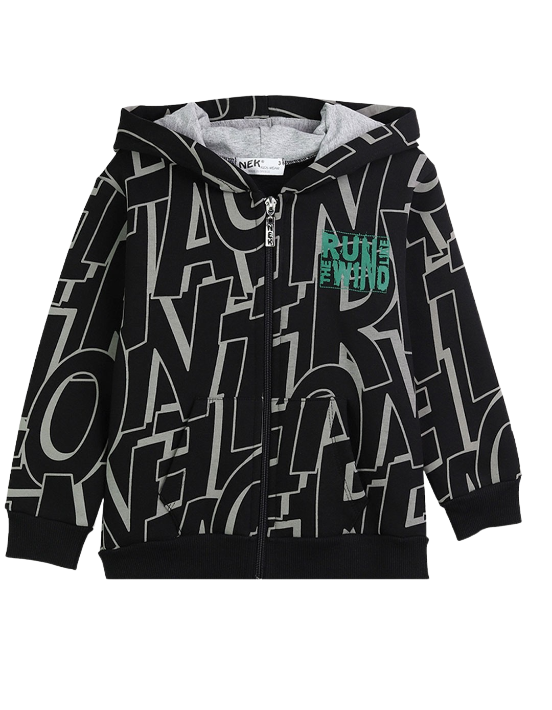 Παιδικό σετ φόρμα για αγόρι με ζακέτα, μαύρο-πράσινο, Regular Fit, 80% βαμβάκι,20% πολυεστέρας. Παιδικό σετ φόρμα για αγόρι με ζακέτα, μαύρο-πράσινο, Regular Fit, 80% βαμβάκι,20% πολυεστέρας.