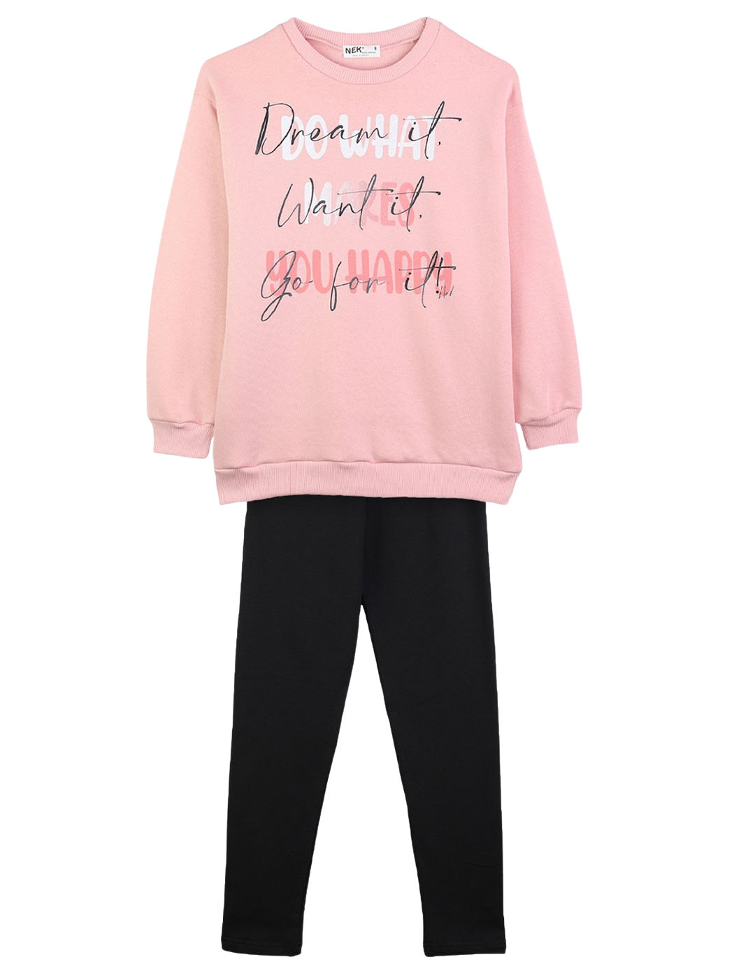 Παιδικό σετ για κορίτσι, φούξια-μαύρο. Παιδικό σετ για κορίτσι, φούξια-μαύρο.