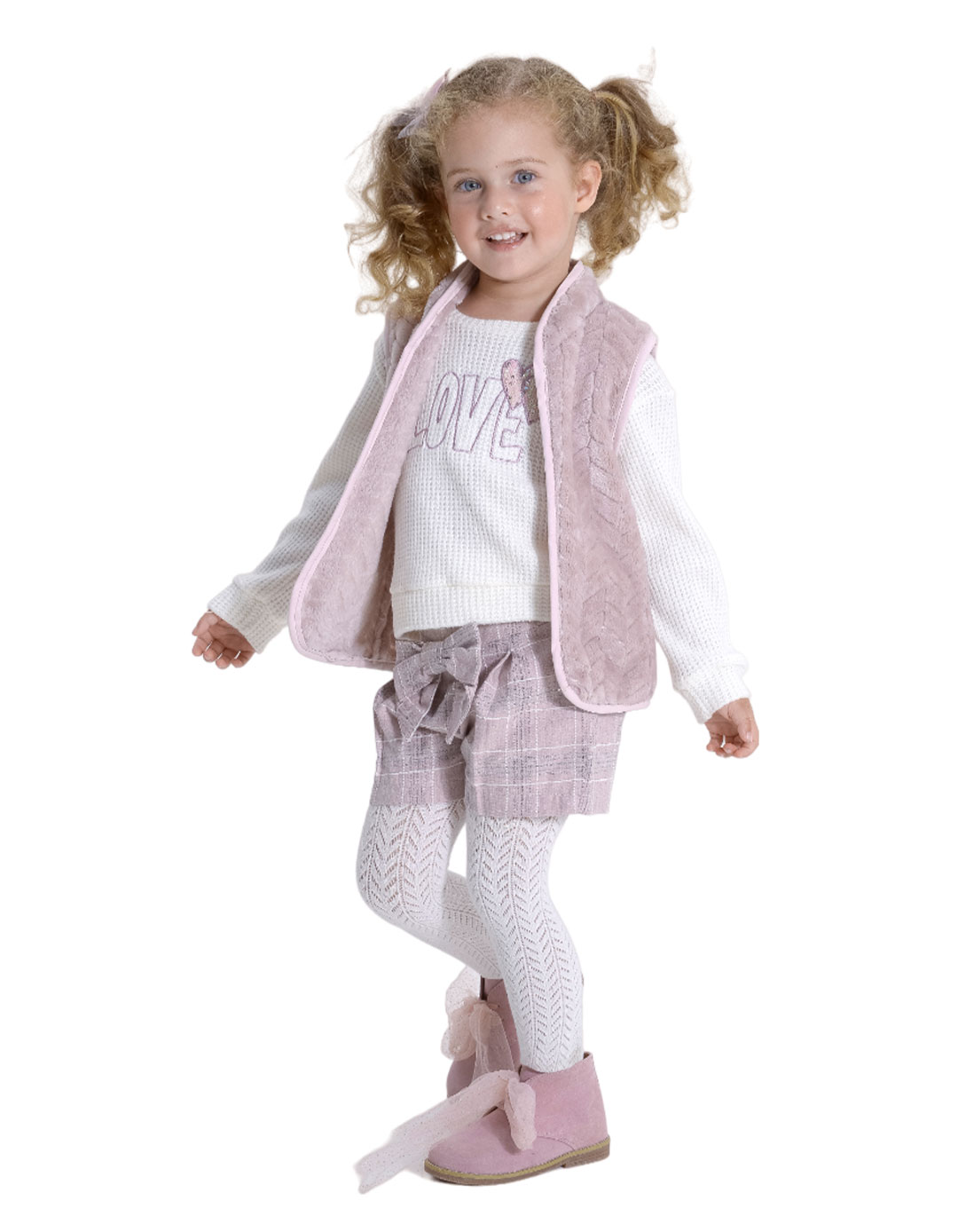 Παιδικό σετ για κορίτσι αμάνικο μπλούζα και σορτς, ροζ-εκρού, Regular Fit, 50% πολυεστέρας, 30% νάιλον, 20% βισκόζη. Παιδικό σετ για κορίτσι αμάνικο μπλούζα και σορτς, ροζ-εκρού, Regular Fit, 50% πολυεστέρας, 30% νάιλον, 20% βισκόζη.