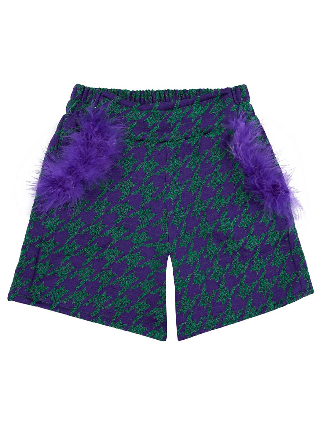 Σετ για κορίτσι μπλούζα και σορτς, μωβ, Slim Fit, 16%ray, 80%pes, 4%sp, 52%vi, 29%pl, 18%Co, 1%el.