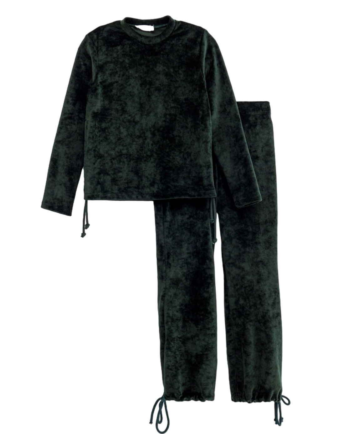 Παιδικό βελούδινο σετ φόρμα για κορίτσι κυπαρισσί, Regular Fit, 95% πολυεστέρας, 5% ελαστάνη