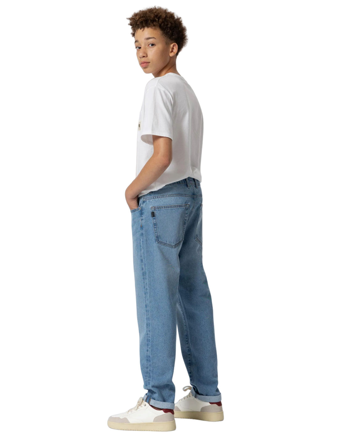 Τζιν Relaxed Fit για αγόρι, μπλε ανοικτό, Relaxed Fit, 100% βαμβάκι.