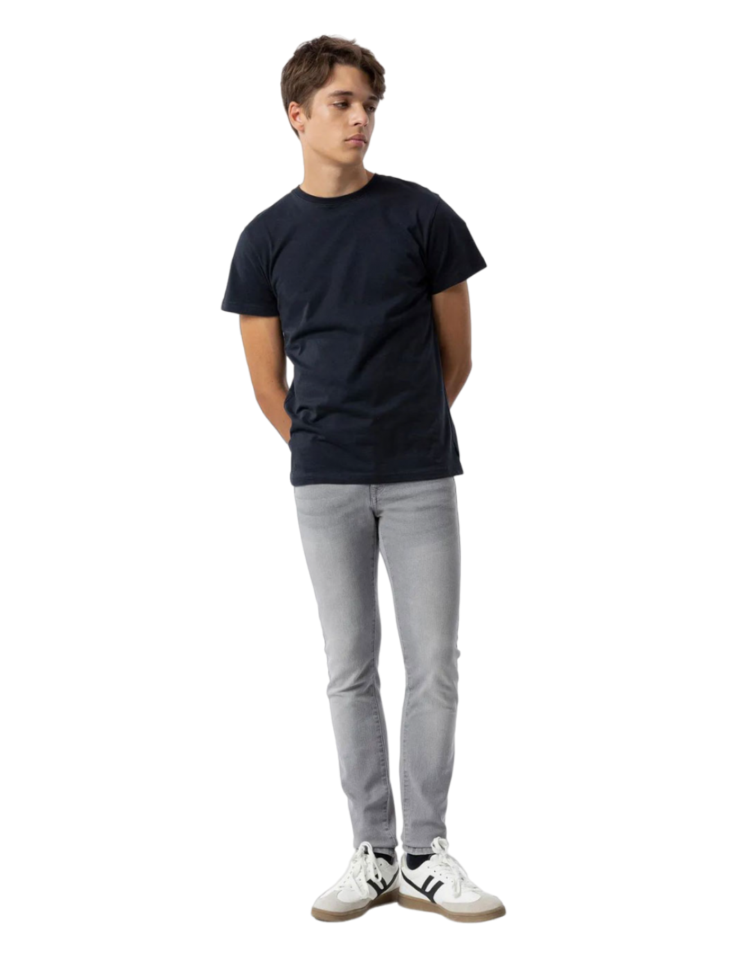 Skinny τζιν παντελόνι για αγόρι, γκρι, Slim Fit, 99% βαμβάκι, 1% ελαστάνη. Skinny τζιν παντελόνι για αγόρι, γκρι, Slim Fit, 99% βαμβάκι, 1% ελαστάνη.