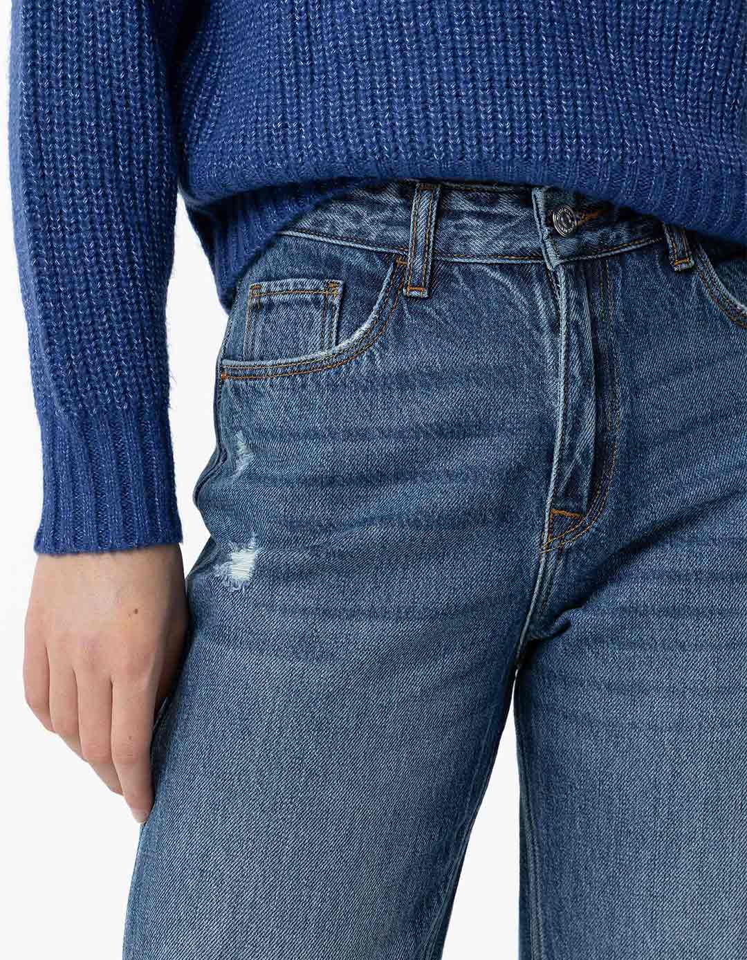 Τζιν κορίτσι ψηλόμεσο Mom Fit Tiffosi Παιδικό τζιν κορίτσι ψηλόμεσο Mom Fit Tiffosi