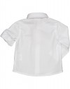 Βρεφικό λευκό πουκάμισο αγοριού με λεπτομέρεια “Mini Birba”, δροσερό ύφασμα και αναδιπλούμενα μανίκια. Regular Fit.