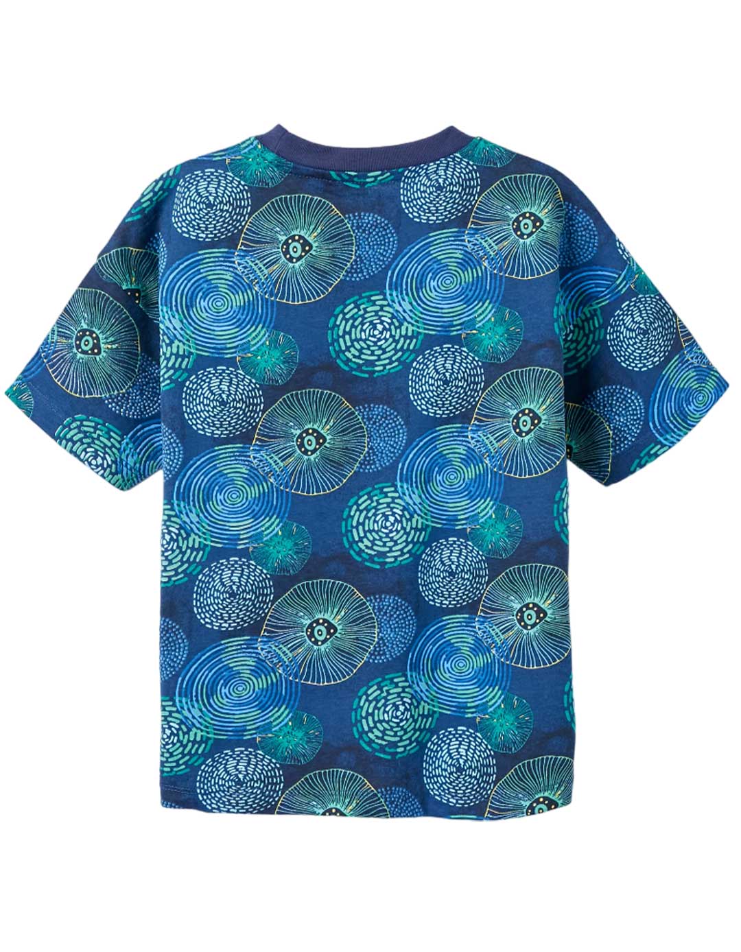 Εμπριμέ μπλε βαμβακερή μπλούζα για αγόρι Zippy