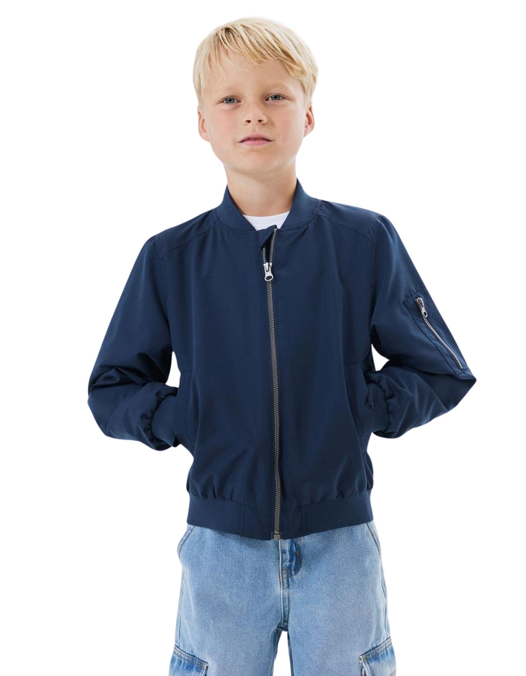 Εποχιακό μπουφάν τις name it για αγόρι σε μπλε απόχρωση, Regular Fit, 100% πολυεστέρας.