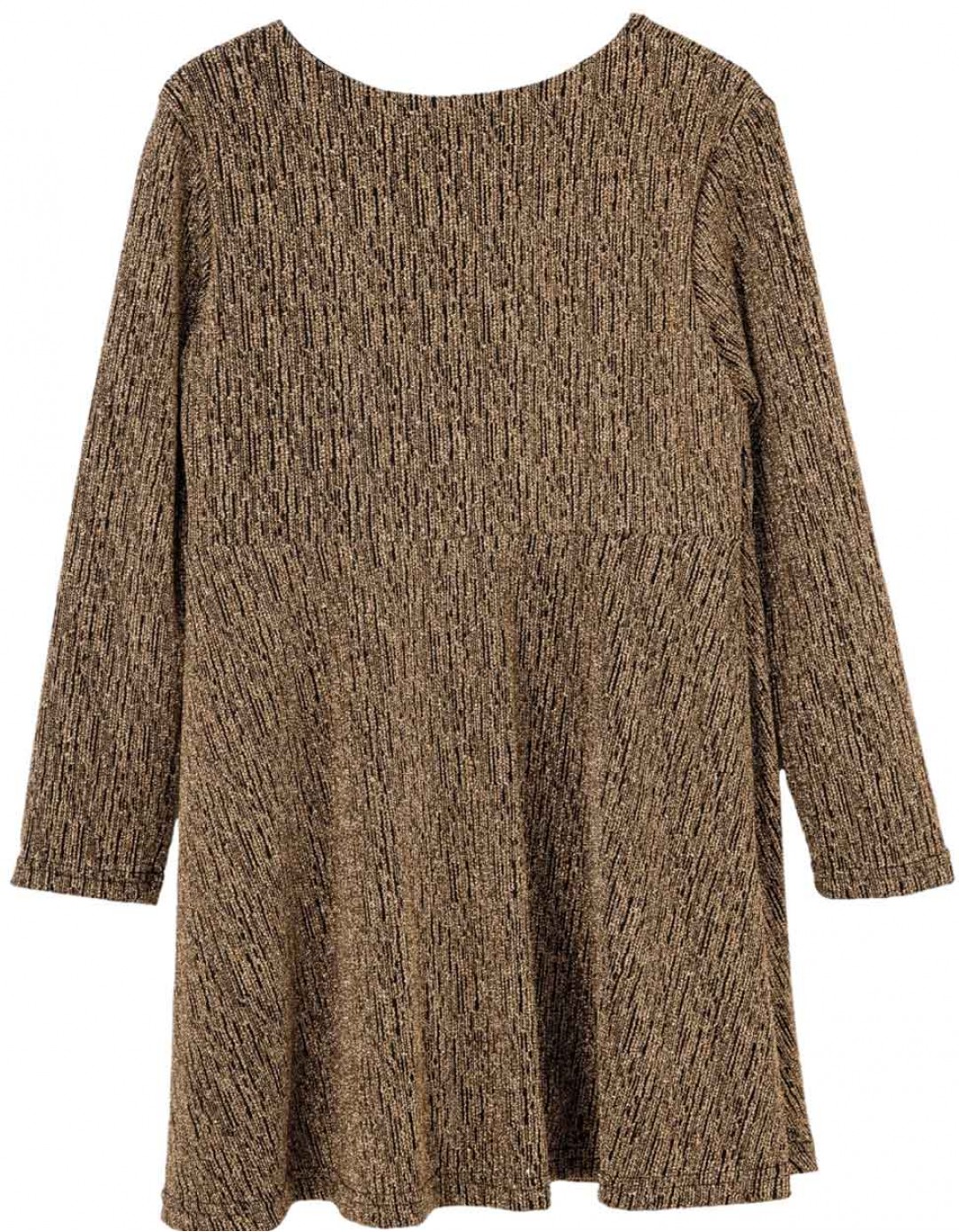 Παιδικό φόρεμα κορίτσι Babylon Fashion χρυσό Φόρεμα κορίτσι χρυσό με φιόγκο Babylon Fashion