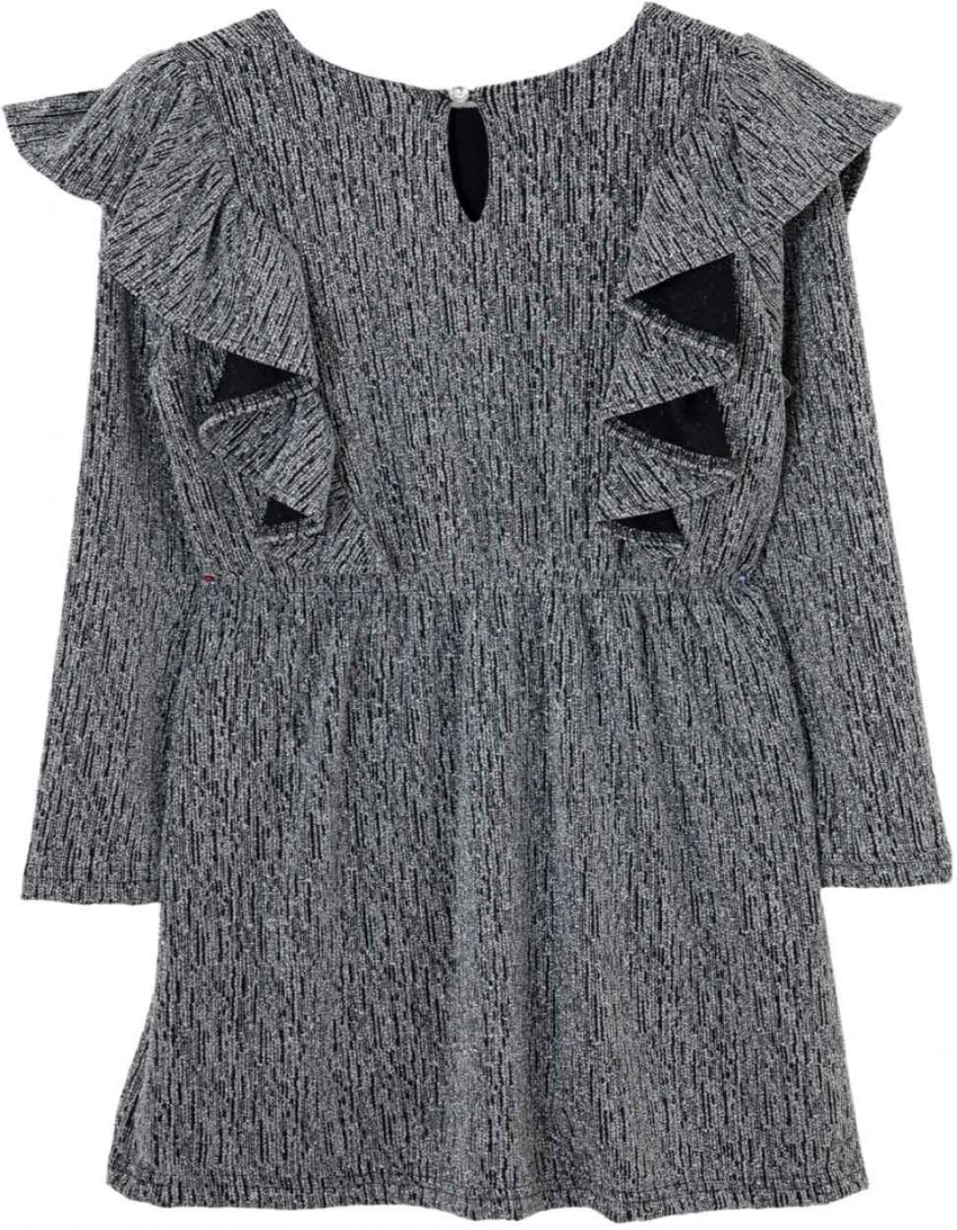 Φόρεμα κορίτσι ασημί με τσάντα Babylon Fashion Παιδικό φόρεμα κορίτσι ασημί με τσάντα Babylon Fashion Χειμώνας