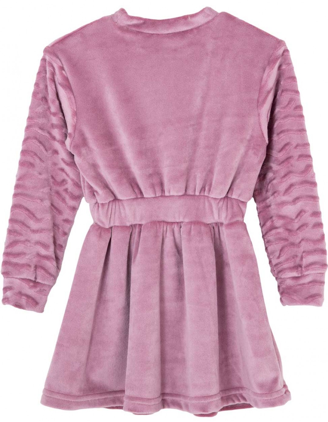 Παιδικό βελουτέ φόρεμα για κορίτσι, ροζ-σάπιο μήλο, Regular Fit, 94% Pol-30% El. Παιδικό βελουτέ φόρεμα για κορίτσι, ροζ-σάπιο μήλο, Regular Fit, 94% Pol-30% El.