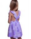 Φόρεμα λιλά για κορίτσι,80%cotton20%pes,regular fit.