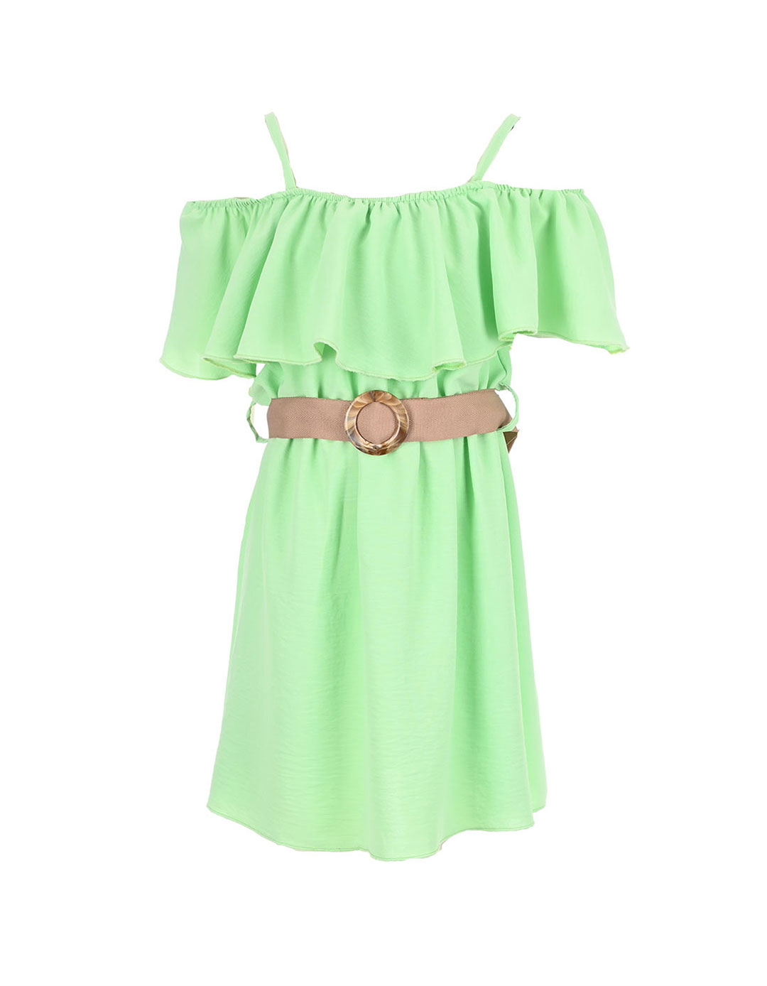 Φόρεμα για κορίτσι βεραμάν, Regular Fit, 100% PES.