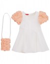 Παιδικό φόρεμα λευκό με διακοσμητικά μανίκια λουλούδια και τσαντάκι,89%Pes 11%Sp / 100%PesRegular Fit. Παιδικό φόρεμα λευκό με διακοσμητικά μανίκια λουλούδια και τσαντάκι,89%Pes 11%Sp / 100%PesRegular Fit.
