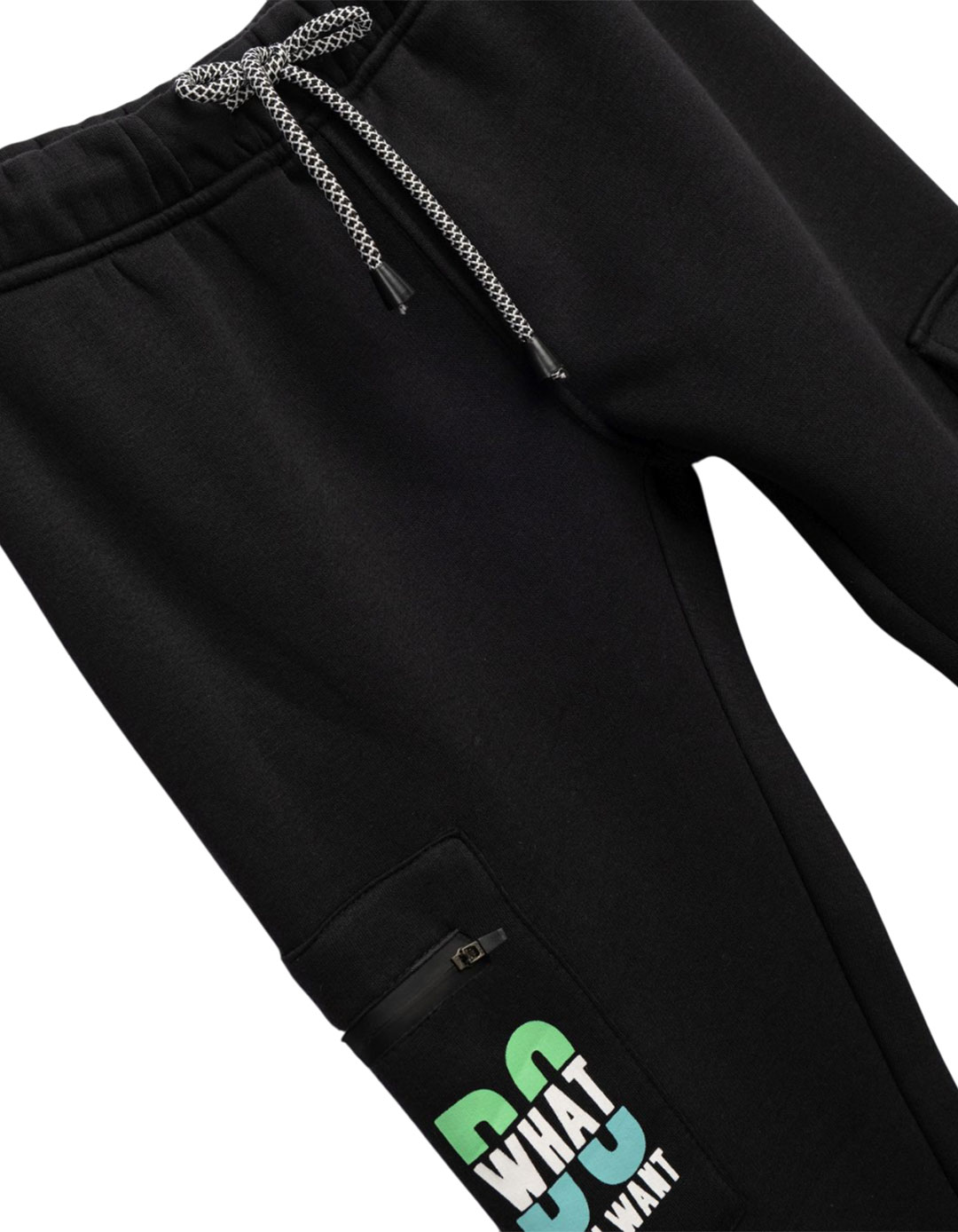 Σετ φόρμα φούτερ For Funky Kids μαύρο με στάμπες graffiti για αγόρια