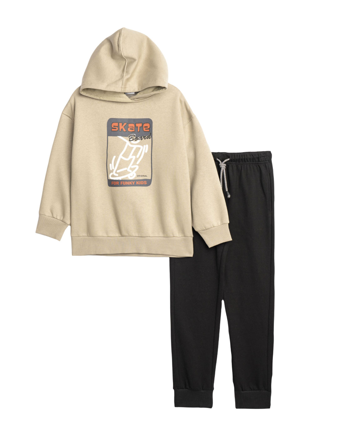 forma-agori-elefanti-mavro-skate-hoodie-forfunkykids.Regular Fit.