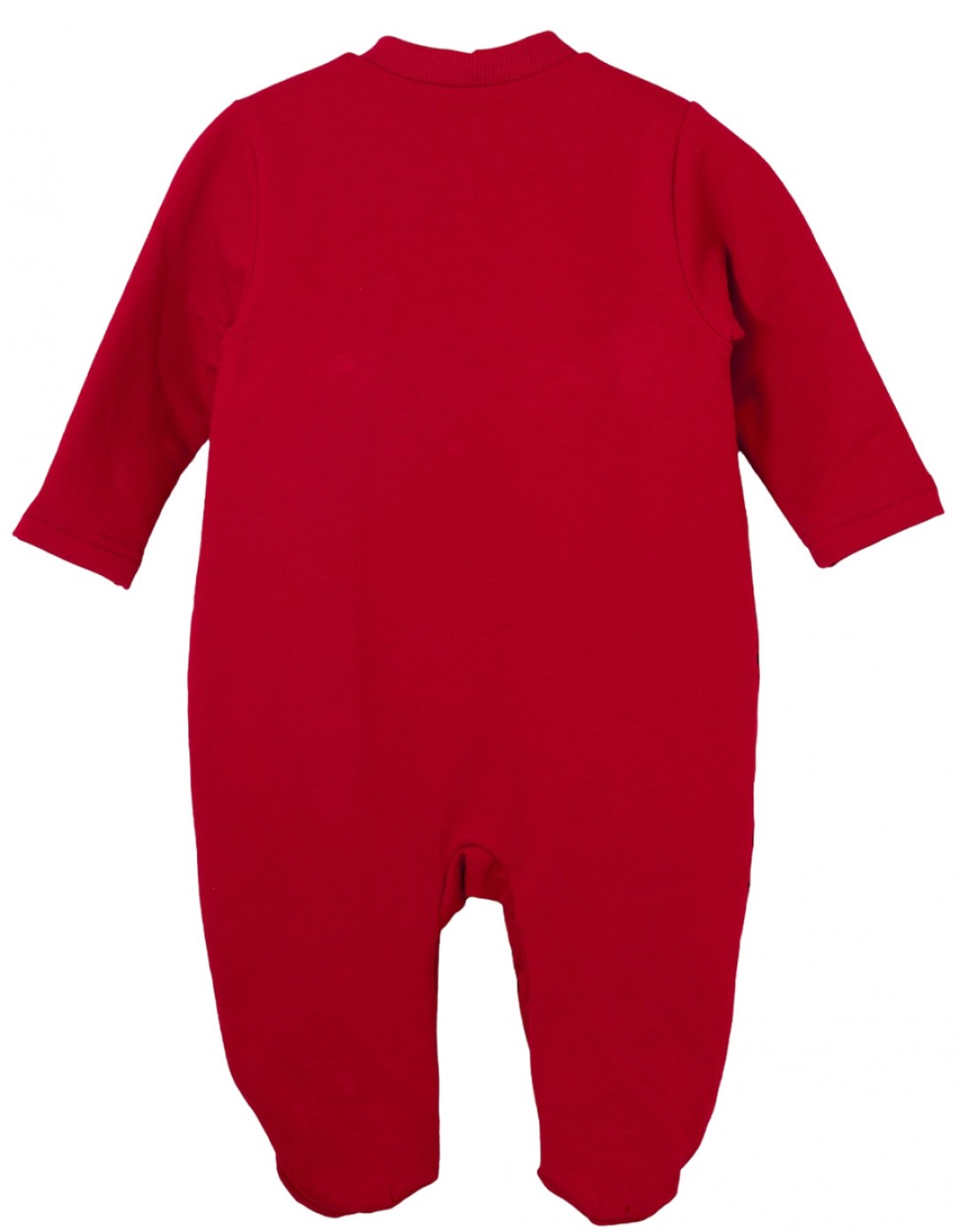 Βρεφικό φορμάκι κοριτσιού κόκκινο με σκουφάκι και γαντάκια