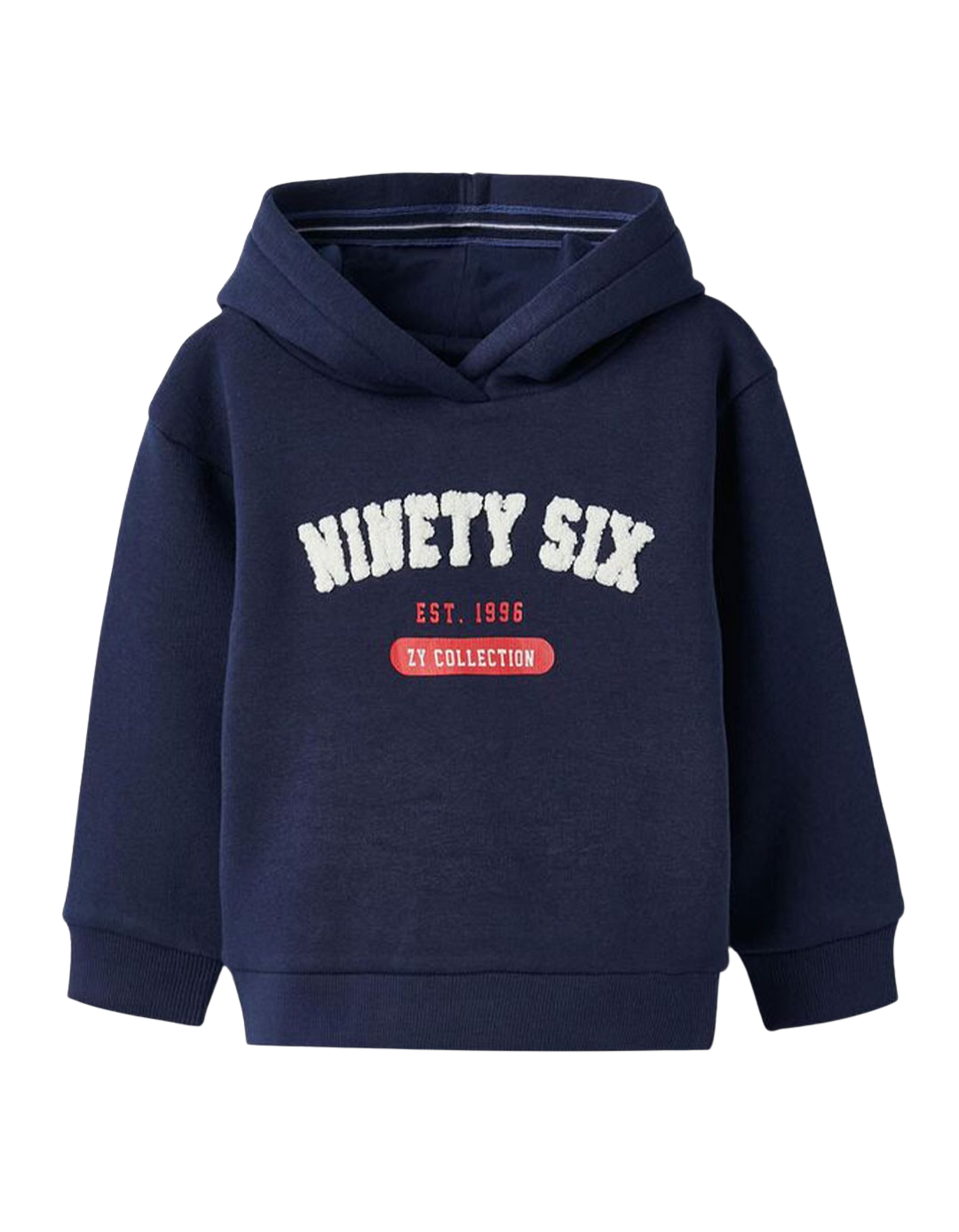 Φούτερ για αγόρι με κουκούλα, μπλε, Slim Fit, 100% βαμβάκι.