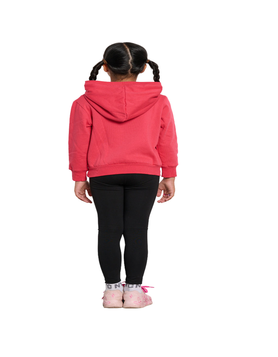 Παιδικό φούτερ με κουκούλα Bodytalk για κορίτσι, γρεναδίνη, Regular Fit, 70% βαμβάκι, 30% πολυεστέρας.