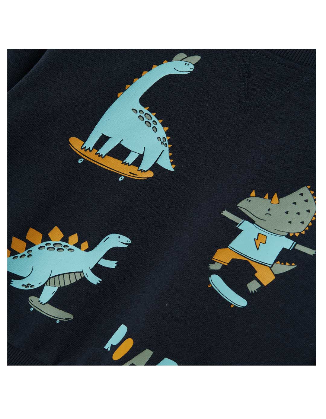 Παιδικό φούτερ με δεινόσαυρους για αγόρι, μπλε, Regular Fit, 60% βαμβάκι, 40% πολυεστέρας. Παιδικό φούτερ με δεινόσαυρους για αγόρι, μπλε, Regular Fit, 60% βαμβάκι, 40% πολυεστέρας.
